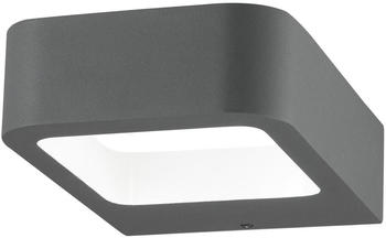 Nova Luce LED Wandleuchte Acqua Dunkelgrau 5W 280lm IP54 grau (713312)