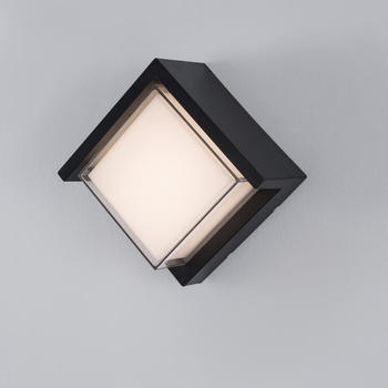 Nova Luce LED Wandleuchte Max Dunkelgrau 12W 430lm IP65 eckig grau (9026001)