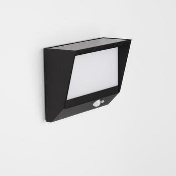 Nova Luce LED Solar Wandleuchte Valor Anthrazit 2W 104lm IP65 schwarz (9492540)