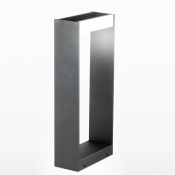 Nova Luce LED Wegeleuchte Twin Dunkelgrau 2x 5W 600lm IP54 grau (713121)
