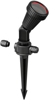 ledscom.de Gartenstrahler mit Erdspieß PIRK für außen, IP44, schwarz, 1x GU10 max. 15W