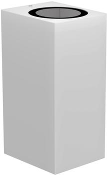 ledscom.de Wandleuchte ALSE für außen, IP54, Up- & Downlight, weiß matt, eckig, 2x GU10 max. 35W