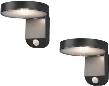 Meine Wunschleuchte LED Solar Wandleuchten 2er-Set (R22251S142)