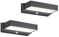 Led Au&szlig;enwandleuchten Mit Bewegungsmelder, Anthrazit, Ip65 - 2er Set