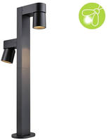 Paulmann LED Pollerleuchte "Kimu IP44 822mm 2200K 2x7,8W 720lm 230V 70 Anthrazit