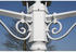 vidaXL Gartenlaterne 3-flammig 215 cm weiß Aluminium (40245)