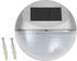 vidaXL Outdoor Solar-Wandleuchten LED 12 Stk. Rund Silbern (44473)