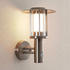 Lindby LED-Außenwandlampe Gregory, Edelstahl, m. Sensor