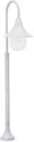vidaXL Garten-Pollerleuchte E27 120 cm Aluminium Wei&szlig;