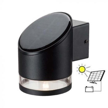 V-TAC VT-1138 10384 Solar-Wandlampe 1W warmweiß Schwarz