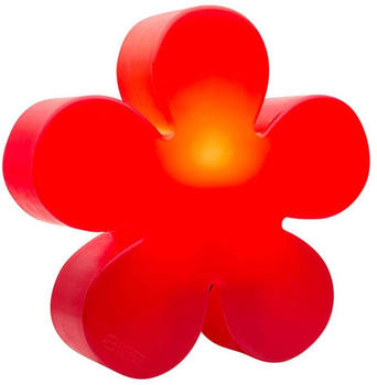 8 seasons Shining Flower LED Solar-/Dekoleuchte, Ø40 cm rot (32405S)