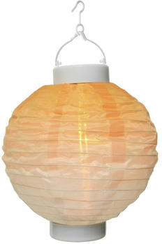 Marelida LED Solar Lampion Flammeneffekt Ø20cm H23cm gelb