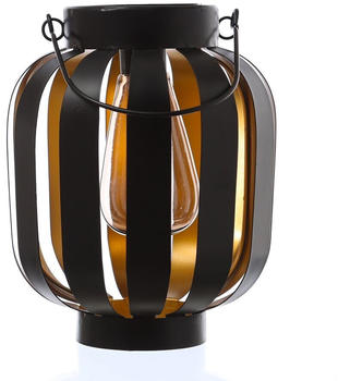 Marelida LED Solar Laterne H21cm schwarz(gold (894784)