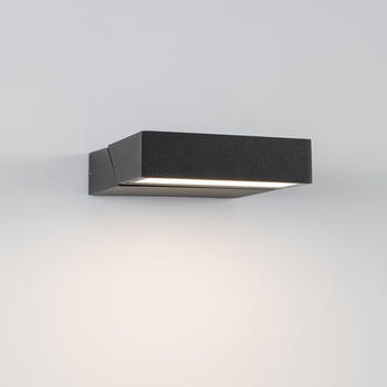 Nova Luce LED Solar Wandleuchte Dyn Anthrazit 1,5W 167lm IP65 schwarz (9190101)