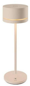 Leonardo LED Akku Tischleuchte Monza Sandfarbig 1,2W 133lm IP54 beige/creme