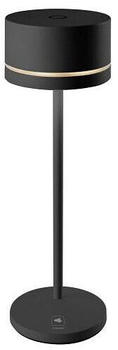 Leonardo LED Akku Tischleuchte Monza Schwarz 1,2W 133lm IP54 schwarz