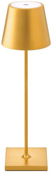 Sigor LED Akku Tischleuchte Nuindie Aluminiumdruckguss Gold USB-C IP54 gold/messing