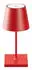 Sigor LED Akku Tischleuchte Nuindie Mini Aluminiumdruckguss Feuerrot USB-C IP54 rot