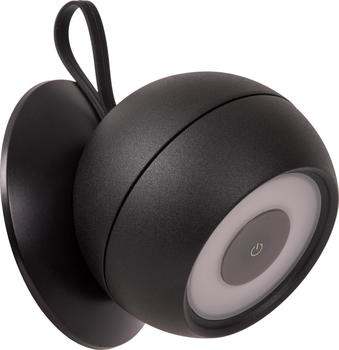 Lucide LED Akku Wandleuchte Lunex Schwarz 2W 163lm IP54 schwarz