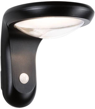 Paulmann LED Solar Wandleuchte Diskola Anthrazit 3,5W 400lm IP44 schwarz
