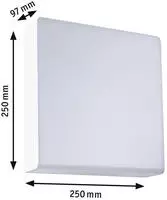 Paulmann LED Au&szlig;en-Wandleuchte "Azalena IP44 250x97mm 8,5W 700lm 230V Kunststoff,