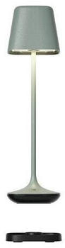 Leonardo LED Akku Tischleuchte RGBW Capri Oliv 2x 1,25W 225lm IP54 grün