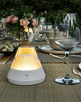 Leonardo LED Akku Tischleuchte RGBW Salerno Sandfarbig 1,4W 118lm IP54 beige/creme