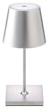 Sigor LED Akku Tischleuchte Nuindie Mini Aluminiumdruckguss Silber USB-C IP54 silber