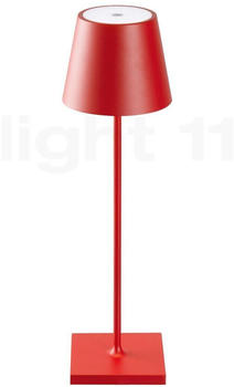 Sigor LED Akku Tischleuchte Nuindie Aluminiumdruckguss Feuerrot USB-C IP54 rot
