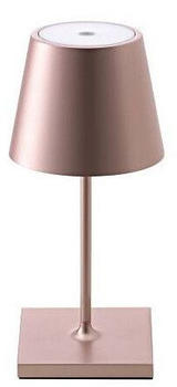 Sigor LED Akku Tischleuchte Nuindie Mini Aluminiumdruckguss Rosegold USB-C IP54 gold/messing