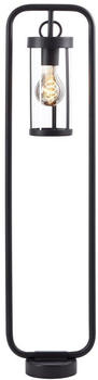 Brilliant Wegeleuchte Sidney Schwarz und Transparent E27 IP44 schwarz