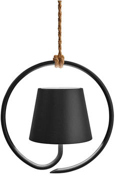 Zafferano LED Akku Pendelleuchte Poldina Dunkelgrau 2x 1,1W 256lm IP54 inkl. Ladestation grau (LD0686N3)