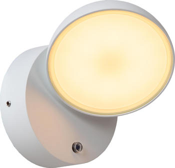 Lucide LED Wandleuchte Finn Weiß 12W 1200lm IP54 mit Dämmerungssensor weiß