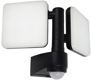 Näve LED Außenstrahler 1600lm 4000K 2 flg. IP54 Bewegungsmelder anthrazit
