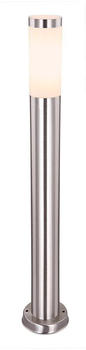 Globo Boston Sockelleuchte Edelstahl E27 dimmbar 12,7x80cm edelstahl (31588)