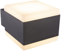 GLOBO LIGHTING LED Au&szlig;en-Wandleuchte "SLICE" LED-Modul 1 Stk. Warmwei&szlig;