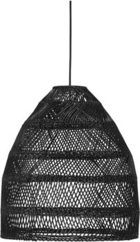 PR HOME H&auml;ngelampe Rattan Maja Outdoor IP44 36cm E27 2,5m mit Stecker schwarz (3436-2503)