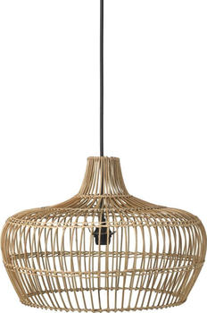 PR HOME Hängeleuchte Weidenkorb beige natur Kisha Outdoor IP44 E27 51cm mit Stecker beige/natur (4251-2503)