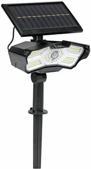 EASYmaxx LED-Solarstrahler 400 lm mit Bewegungsmelder schwarz