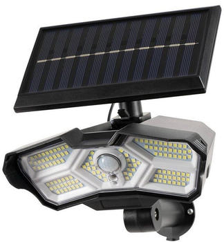 EASYmaxx LED-Solarstrahler 400 lm mit Bewegungsmelder schwarz – Flexible Montage für maßgeschneiderte Beleuchtungslösungen