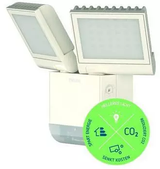 Theben theLeda S17-100 WH LED-Strahler mit Bewegungsmelder, Wandmontage, 17W, wei&szlig; (1020802) (332787)