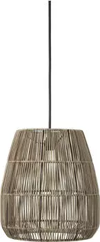 PR HOME Saigon Outdoor H&auml;ngelampe Rattan IP44 38cm E27 mit Stecker beige