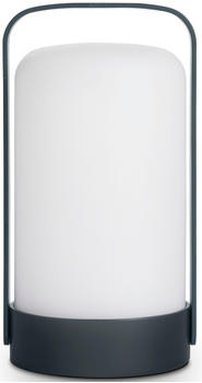 Paco Home LED Tischleuchte ISA &Oslash;12cm H22cm grau
