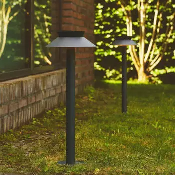 Nordlux LED Solar Pollerleuchte Justina 5W 400lm anthrazit – Nordlux LED Solar Pollerleuchte Justina 5W 400lm anthrazit: Moderne Außenbeleuchtung