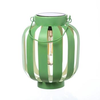 Marelida LED Solar Laterne H21cm grün/creme