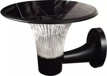 V-TAC 23004 LED Solar-Wandleuchte, 15 W, 6000 K + 4000 K, schwarz, IP65