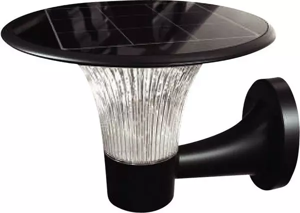 V-TAC 23004 LED Solar-Wandleuchte, 15 W, 6000 K + 4000 K, schwarz, IP65