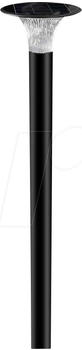 V-TAC 23006 LED Solar-Wegeleuchte, 15 W, 4000/6000 K, schwarz, IP65