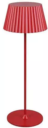 Trio LED-Akku-Tischlampe Suarez, rot, H39 cm, Metall, dimmbar