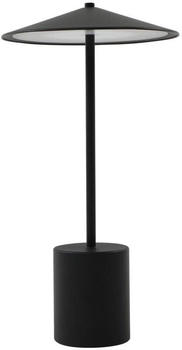 Lindby LED-Akkutischleuchte Ayva, schwarz, Aluminium, IP44